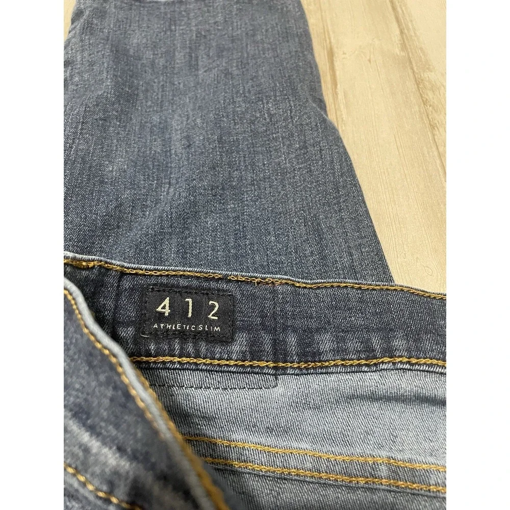 Lucky Brand Men's 412 Straight Stretch Blue Denim Jeans Size 38x32 - Picture 3 of 6